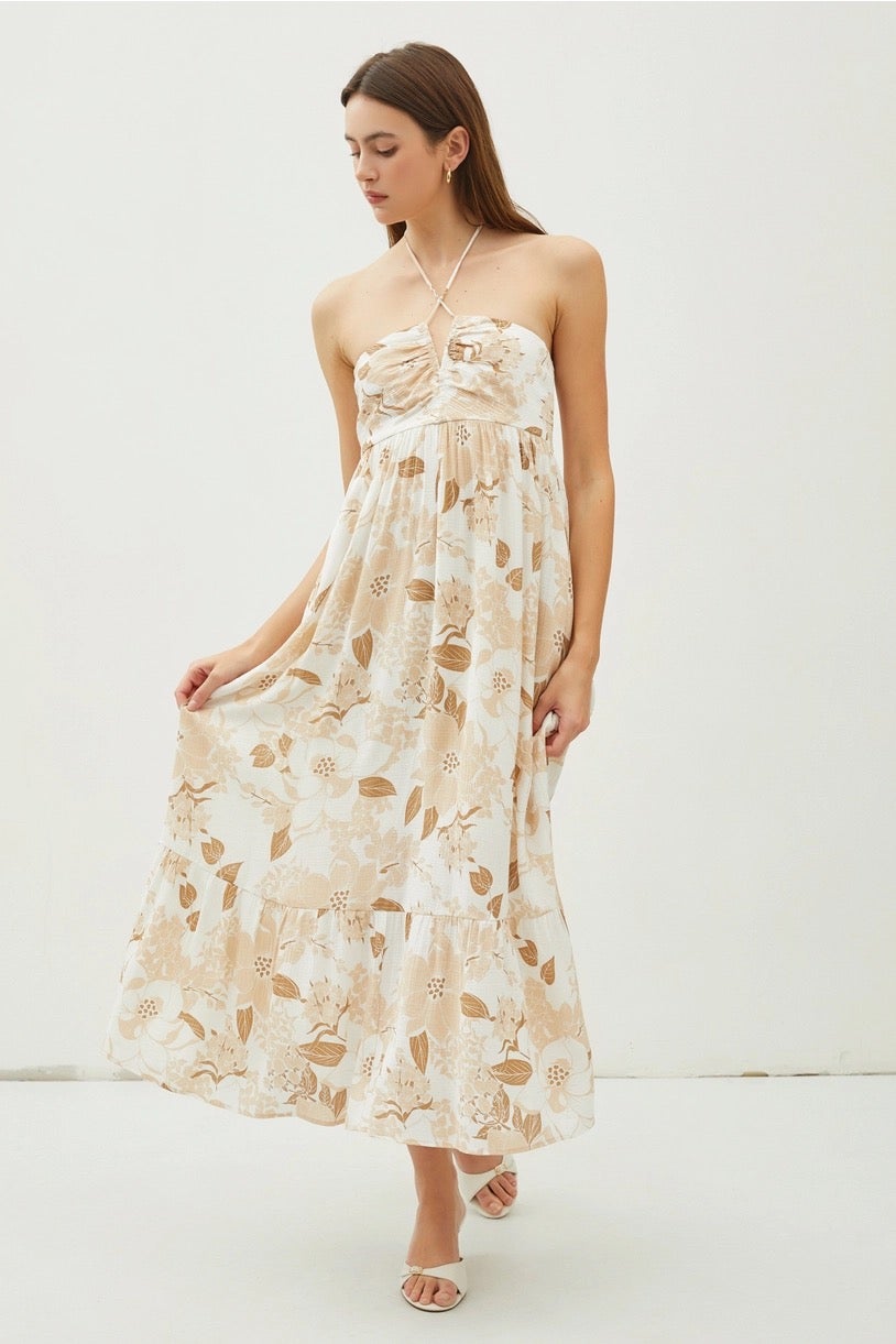 chinese dress ladies THE TRUNI SLEEVELESS TIERED MAXI DRESS – Shop-Sofia main image 1
