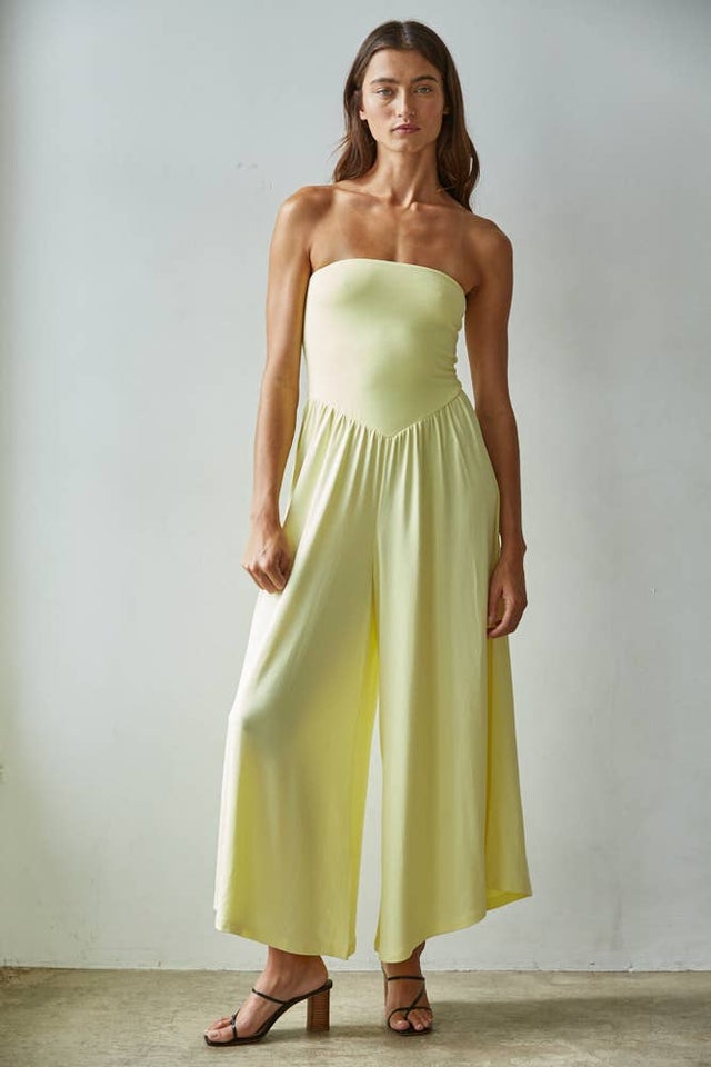 kendall jenner green dress met gala Blue Sheath Strapless Spandex High Low Long Prom Dresses with Ruffles Sage Green / 10